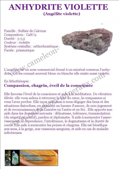 Anhydrite violette