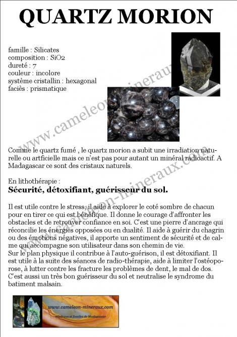 Quartz morion